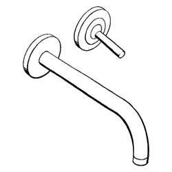 Hansgrohe AXOR Uno Einhebel-Waschtischmischer Unterputz, 5l/min, Auslauf 225mm, Ros... HANSGROHE-38116800 4011097842226 (Abb. 1)