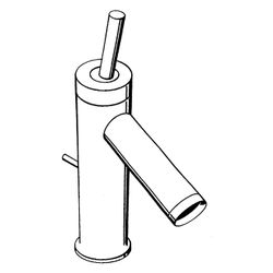 Hansgrohe AXOR Starck Einhebel-Waschtischmischer 90mm, 5l/min, Pin-Griff, Zugstange... HANSGROHE-10111800 4011097853338 (Abb. 1)