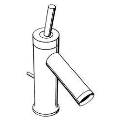 Hansgrohe AXOR Starck Einhebel-Waschtischmischer 70mm, 5l/min, Pin-Griff für HWB, Z... HANSGROHE-10116340 4011097852225 (Abb. 1)