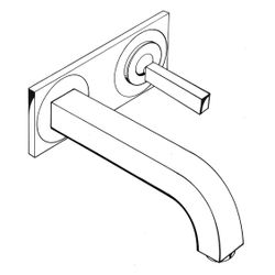 Hansgrohe AXOR Citterio Einhebel-Waschtischmischer UP 5l/min, für Wandm., Pin-Griff... HANSGROHE-39115250 4011097915197 (Abb. 1)