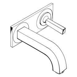 Hansgrohe AXOR Citterio Einhebel-Waschtischmischer UP 5l/min, für Wandm., Pin-Griff... HANSGROHE-39112310 4011097914916 (Abb. 1)