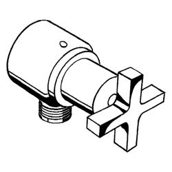 Hansgrohe AXOR Citterio Wandanschluss Stop, Rückflussverhinderer, Absperrventil, Kr... HANSGROHE-39883340 4011097922751 (Abb. 1)