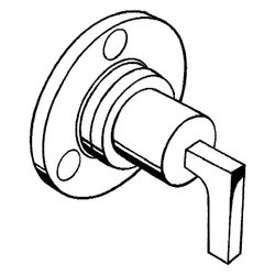 Hansgrohe AXOR Citterio Ab- und Umstellventil Trio, Quattro Unterputz DN 20, Hebelg... HANSGROHE-39920140 4011097923055 (Abb. 1)