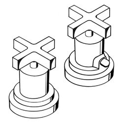 Hansgrohe AXOR Wannenrandarmatur Citterio 2-Loch, Thermostat, Kreuzgriffen, Chrom... HANSGROHE-39480000 4011097488844 (Abb. 1)