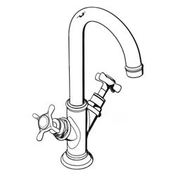 Hansgrohe AXOR Montreux 2-Griff Waschtischarmatur 210mm, 5l/min, Kreuzgriffen, Zugs... HANSGROHE-16502330 4011097879000 (Abb. 1)