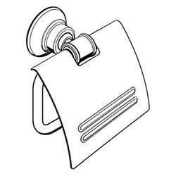 Hansgrohe AXOR Montreux Toilettenpapierhalter, Deckel, 158x106mm, Bohrabstand 35mm,... HANSGROHE-42036820 4011097516370 (Abb. 1)