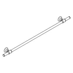 Hansgrohe AXOR Montreux Badetuchhalter 983mm, 800mm Bohrabstand, Metall, Brushed Ni... HANSGROHE-42080820 4011097516509 (Abb. 1)