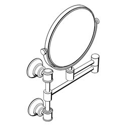 Hansgrohe AXOR Montreux Rasierspiegel, 213x314x66mm, Glas/Metall, Polished Nickel... HANSGROHE-42090830 4011097516547 (Abb. 1)