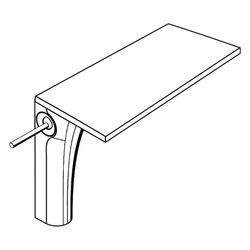 Hansgrohe AXOR Massaud Einhebel-Waschtischmischer 220mm, 4l/min, für Aufsatzwaschti... HANSGROHE-18020000 4011097523002 (Abb. 1)