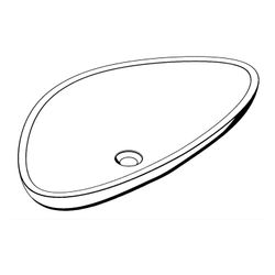 Hansgrohe Waschschüssel AXOR Massaud, Aufsatz, 144x450x800mm, Mineralguss, Weiß... HANSGROHE-42300000 4011097535302 (Abb. 1)