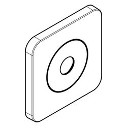 Hansgrohe AXOR Deckenrosette für Citterio C 120/120 softsquare, Brushed Bronze, 288... HANSGROHE-28802140 4059625584866 (Abb. 1)