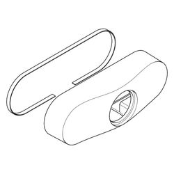 hansgrohe Haube für Aufputz-Mischer, Chrom... HANSGROHE-94200000 4011097177168 (Abb. 1)