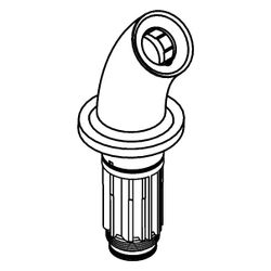 Hansgrohe Auslauf für 3-Loch-Armatur, kurz, Chrom, 96127000... HANSGROHE-96127000 4011097529615 (Abb. 1)