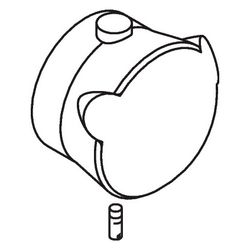 Hansgrohe AXOR Griff für Mondaro Thermostate, Edelmessing, 18391840... HANSGROHE-18391840 4011097181752 (Abb. 1)