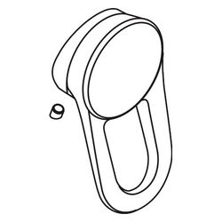 Hansgrohe AXOR Griff komplett für Mondaro Wannen-/Brausenmischer, Chrom, 18092000... HANSGROHE-18092000 4011097508801 (Abb. 1)
