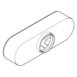 Hansgrohe AXOR Abdeckhaube für Wannen- u. Brausenmischer Aufputz, gelb, 13983480... HANSGROHE-13983480 4011097106427 (Abb. 1)