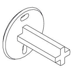 hansgrohe Hakenbefestigung Logo... HANSGROHE-97539000 4011097503806 (Abb. 1)