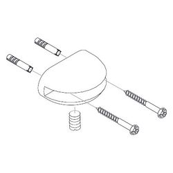 Hansgrohe AXOR Halter für Glasablage, Chrom, 40255000... HANSGROHE-40255000 4011097235592 (Abb. 1)
