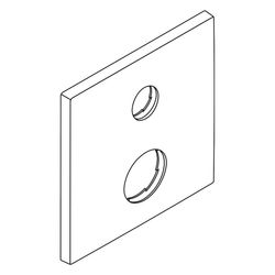 Hansgrohe AXOR Rosette für Starck X Wannenmischer, 170x170mm, 97924000... HANSGROHE-97924000 4011097487267 (Abb. 1)