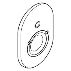 Hansgrohe Rosette für Wannenmischer Unterputz iBox universal, Edelmatt, 95011000... HANSGROHE-95011000 4011097363745 (Abb. 1)