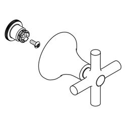 Hansgrohe AXOR Kreuzgriff für Terrano, Chrom, 37995000... HANSGROHE-37995000 4011097511177 (Abb. 1)