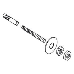 Hansgrohe AXOR Befestigungssatz für Reservepapierhalter, 96343000... HANSGROHE-96343000 4011097461359 (Abb. 1)