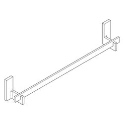 Hansgrohe AXOR Universal Rectangular Badetuchhalter 640mm, 600mm Bohrabstand, Metal... HANSGROHE-42661820 4059625424728 (Abb. 1)