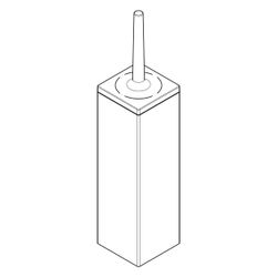 Hansgrohe AXOR Universal Rectangular Toilettenbürstenhalter, Wandmontage, Brushed B... HANSGROHE-42655340 4059625424384 (Abb. 1)
