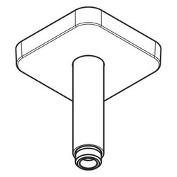 Hansgrohe AXOR ShowerSolutions Deckenanschluss 100mm softsquare, DN 15, G 1/2", Chr... HANSGROHE-26965000 4059625400456 (Abb. 1)