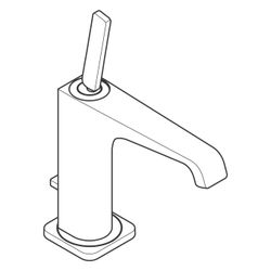 Hansgrohe AXOR Citterio E Einhebel-Waschtischmischer 130mm, Pin-Griff, Zugstangen-A... HANSGROHE-36100800 4011097818030 (Abb. 1)