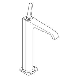 Hansgrohe AXOR Citterio E Einhebel-Waschtischmischer 250mm, Pin-Griff, Ablaufgarnit... HANSGROHE-36104800 4011097818689 (Abb. 1)