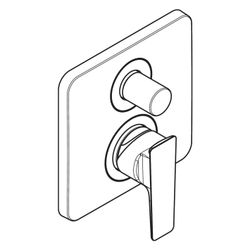 Hansgrohe AXOR Einhebel-Wannenmischer Citterio E Unterputz, 2 Verbraucher, Edelstah... HANSGROHE-36455800 4011097905051 (Abb. 1)