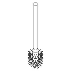 hansgrohe WC Bürste komplett mit Stiel, Chrom... HANSGROHE-40089000 4011097147208 (Abb. 1)