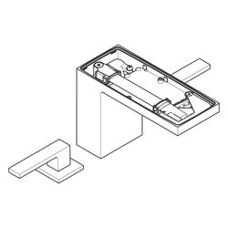 Hansgrohe AXOR MyEdition 3-Loch Waschtischarmatur 110mm, 5l/min, Push-Open Ablaufga... HANSGROHE-47072000 4059625450550 (Abb. 1)