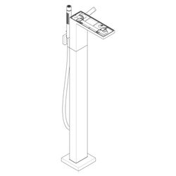 Hansgrohe AXOR MyEdition Einhebel-Wannenmischer bodenstehend, 20l/min, ohne Platte,... HANSGROHE-47442250 4059625256411 (Abb. 1)