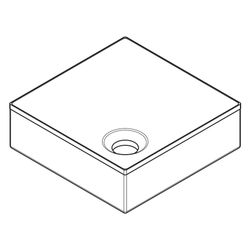 Hansgrohe AXOR Aufsatzwaschtisch Suite Quadratisch, 285x105x285mm, ohne Hahnloch, Ü... HANSGROHE-42002300 4059625503072 (Abb. 1)
