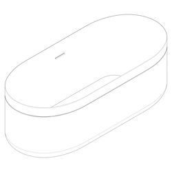 Hansgrohe AXOR freistehende Badewanne Suite, 1884x631x827mm, Ablaufgarnitur, Polish... HANSGROHE-42005830 4059625503393 (Abb. 1)