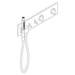 Hansgrohe AXOR ShowerComposition Thermostatmodul 470x110mm, Unterputz für 2 Verbrau... HANSGROHE-12571310 4059625500125 (Abb. 1)