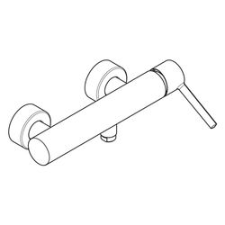 Hansgrohe AXOR Starck Einhebel-Brausemischer Aufputz, 28l/min, Hebelgriff, Chrom... HANSGROHE-10665000 4011097815817 (Abb. 1)