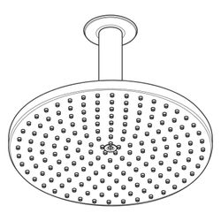 Hansgrohe Raindance S Kopfbrause 240mm, 18,1l/min, 1jet PowderRain, Deckenanschluss... HANSGROHE-27620000 4059625137178 (Abb. 1)