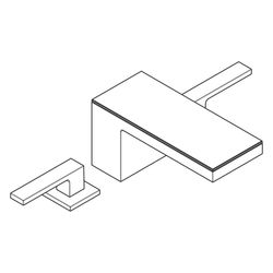 Hansgrohe AXOR MyEdition 3-Loch Waschtischarmatur 70mm, 5l/min, Push-Open Ablaufgar... HANSGROHE-47050600 4059625161494 (Abb. 1)