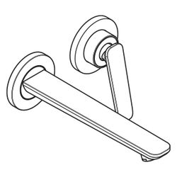 Hansgrohe AXOR Citterio C Einhebel-Waschtischmischer Unterputz für Wandmontage, Aus... HANSGROHE-49110330 4059625571996 (Abb. 1)