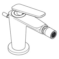 Hansgrohe AXOR Einhebel-Bidetmischer Citterio C Standmontage, Zugstangen-Ablaufgarn... HANSGROHE-49211820 4059625559345 (Abb. 1)