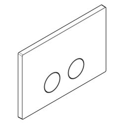 Hansgrohe AXOR FlushPlate Drückerplatte 164x246x12mm für Geberit Sigma, Brushed Bro... HANSGROHE-42530140 4059625604472 (Abb. 1)