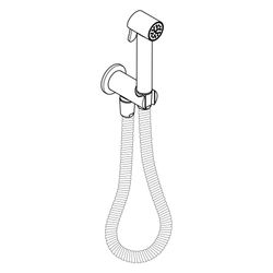 Hansgrohe AXOR Bidette Showers Handbrause 1jet rund für KW, Brausehalter, Brausesch... HANSGROHE-29240800 4059625634721 (Abb. 1)