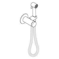 Hansgrohe AXOR Bidette Showers Handbrause 1jet rund für MW, Brausehalter, Brausesch... HANSGROHE-29242340 4059625756669 (Abb. 1)