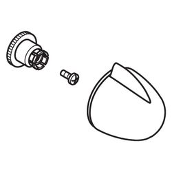 Hansgrohe AXOR Ventilgriff Unterputz für Allegroh, geschnappt, Chrom, 36991000... HANSGROHE-36991000 4011097233338 (Abb. 1)