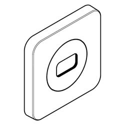 Hansgrohe AXOR Rosette für ShowerSphere 120/120 softsquare, Metall, Brushed Black C... HANSGROHE-39769340 4059625756812 (Abb. 1)