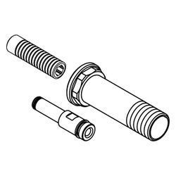 Hansgrohe AXOR Starck Verlängerung Set, rund, für Handbrausemodul... HANSGROHE-10658000 4011097655406 (Abb. 1)