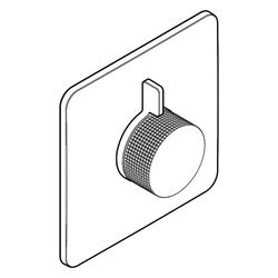 Hansgrohe AXOR Citterio C Mischer Unterputz für 2 Verbraucher, Cubic cut, Brushed B... HANSGROHE-49451340 4059625621004 (Abb. 1)